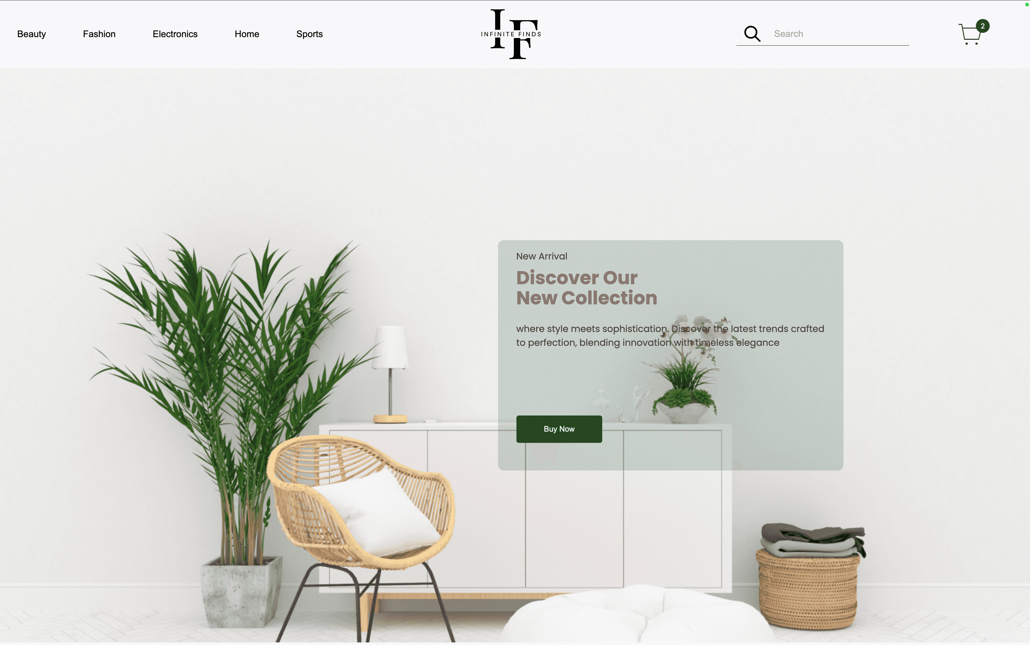INFINITE FINDS - Splash Page
